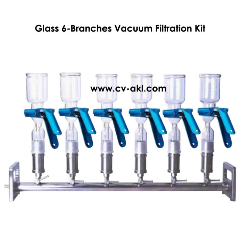 Glass 6 Branch Vacuum Filtration Apparatus SLS3001 | Alat penyaring sampel 6 cabang Glass 6 Branch Vacuum Filtration Apparatus SLS3001 | Alat penyaring sampel 6 cabang