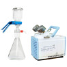 Vacum Filtration System 30L/min | M050A-3ML Glass Solvent Filter with Diaphragm Vacuum Pump