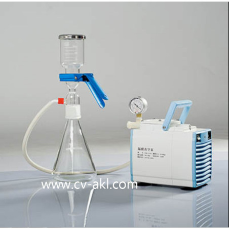 Vacuum Filtration System 20L/min | M033A-5ML Glass Solvent Filter with Diaphragm Vacuum Pump