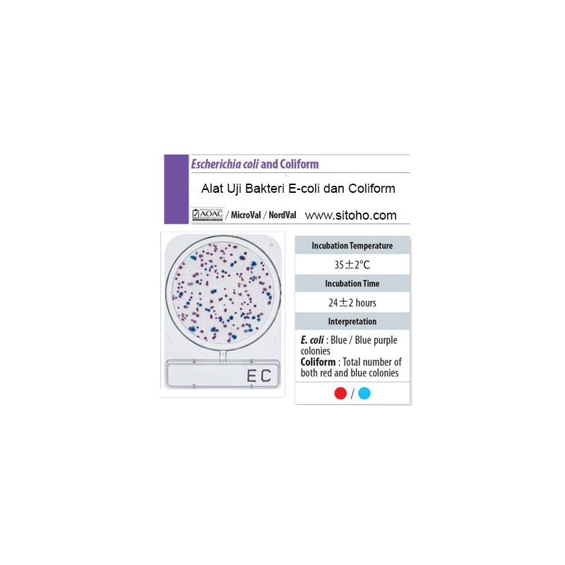 Test Kit E-Coli Coliform dan Salmonella | Microbiology Food and Water Test Kit